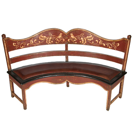 Leather Seat Bench