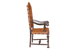 Armchair with Painted Leather