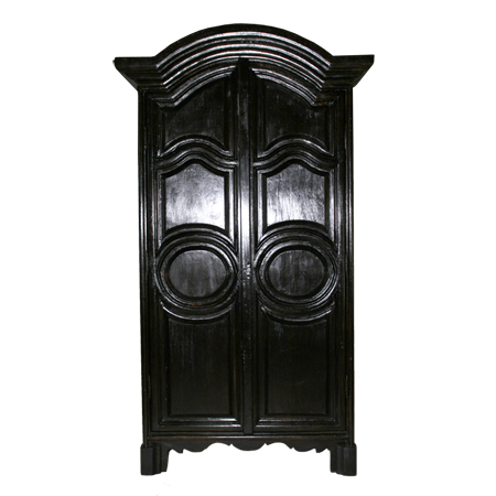 Hand Carved Wood Armoire