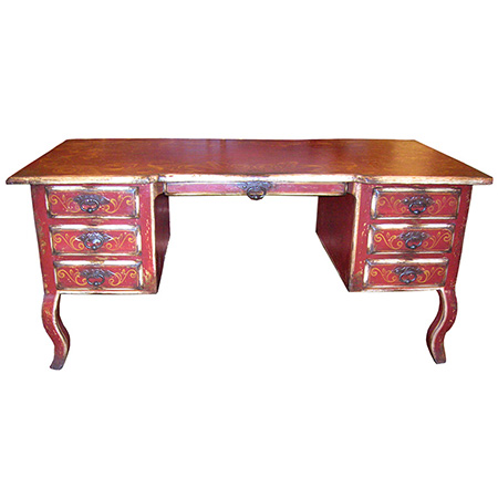 Handpainted Wood Desk