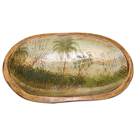 Tropical Wood Bowl