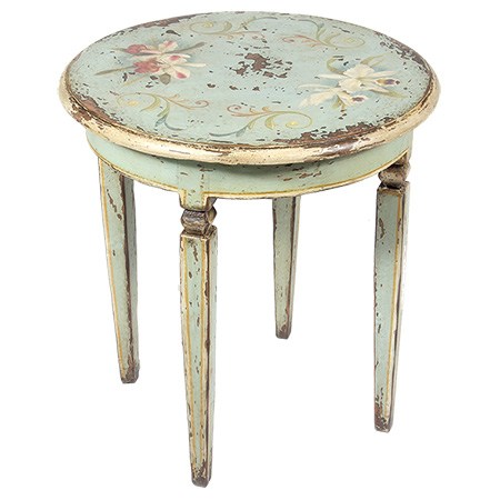 Handpainted End Table